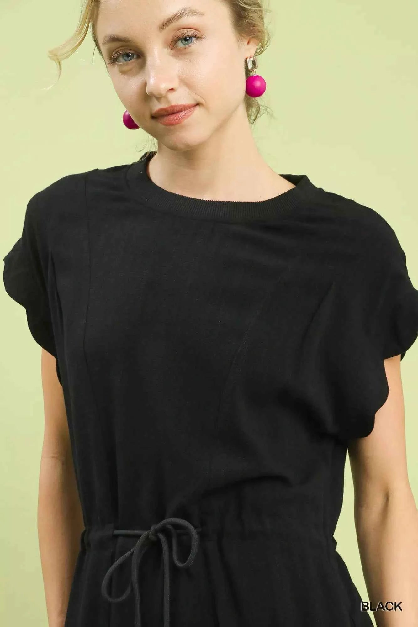 Umgee Linen Blend Scallop Hem Mini Dress bb5323b9-246d-4684-bc71-fb9505acfd6a-Max-Origin