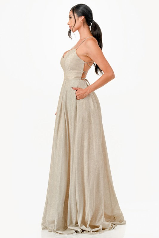 Ombre Chiffon Prom Dress – Lace-Up Back Glitter Evening Gown for Women bb597736-5fe5-4532-8e8b-5cbd042f1d3a