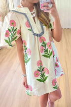 Floral Print Flutter Sleeve Summer Mini Dress bb5eaf9e-43a3-4981-9fbf-91061fd7ab29-Max-Origin