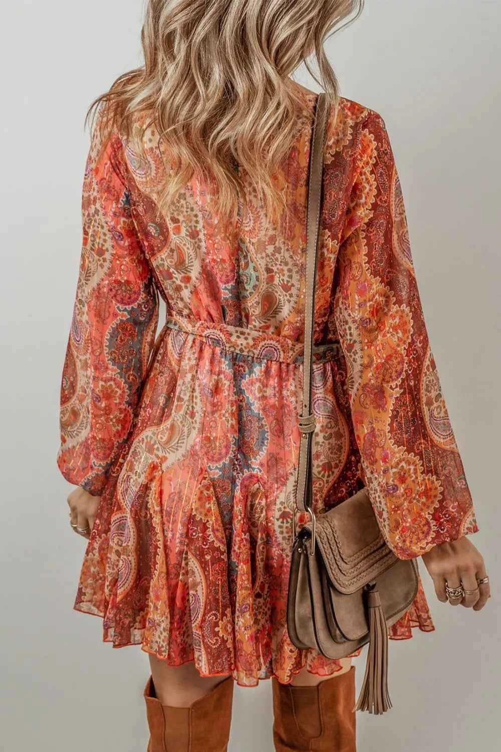 Boho Paisley Print Long Sleeve Mini Dress bb89edb9-ae02-4737-80d6-07badbde32d0-Max-Origin