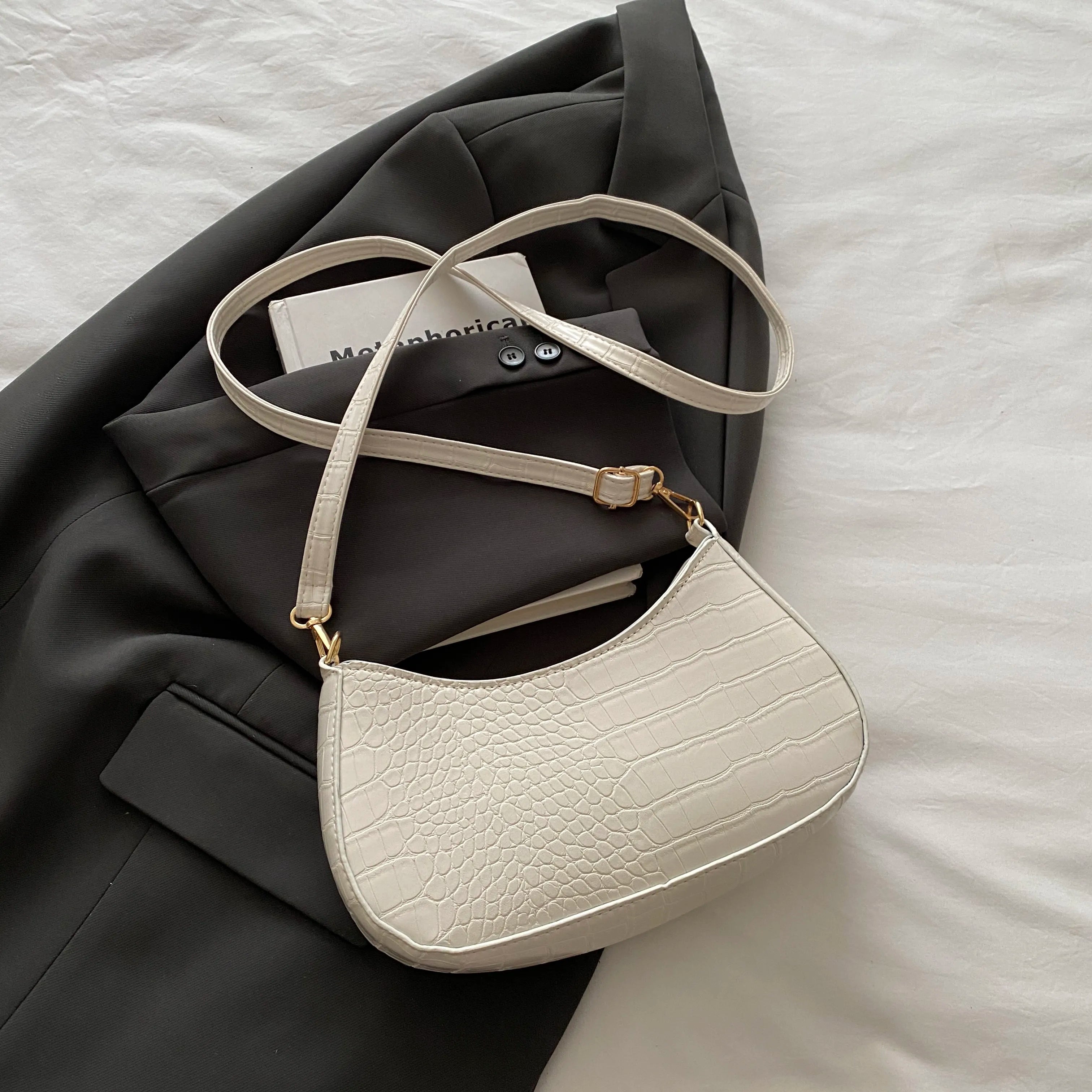 Chain-Embellished Shoulder Bag bb8fd417a45748f79bb400868a6ed1af-Max-Origin