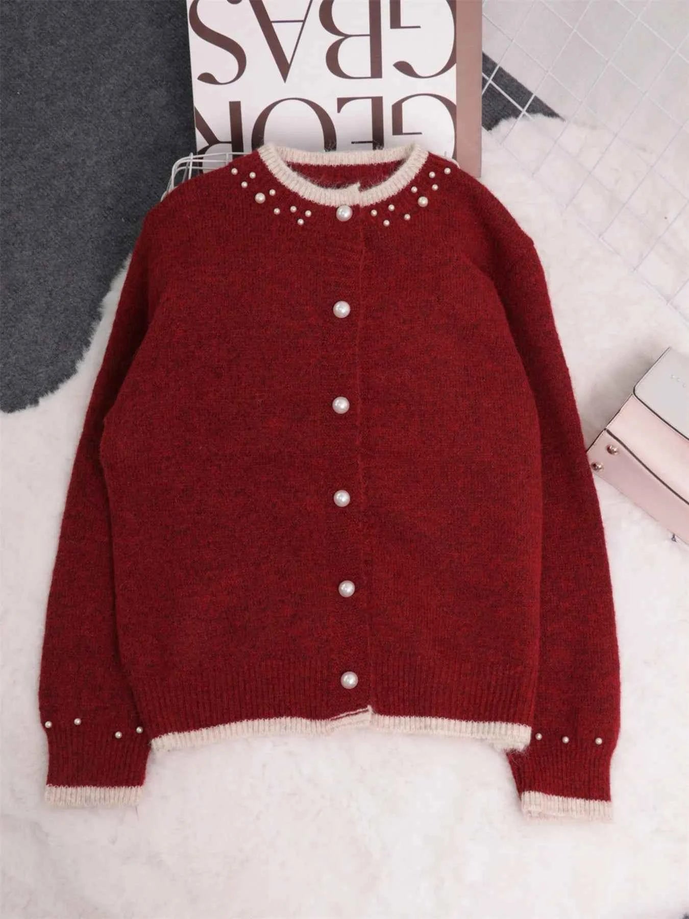 Pearl Embellished Button-Front Cardigan bb919f3524fa4dbe859ae315ec0e5b8c-Max-Origin