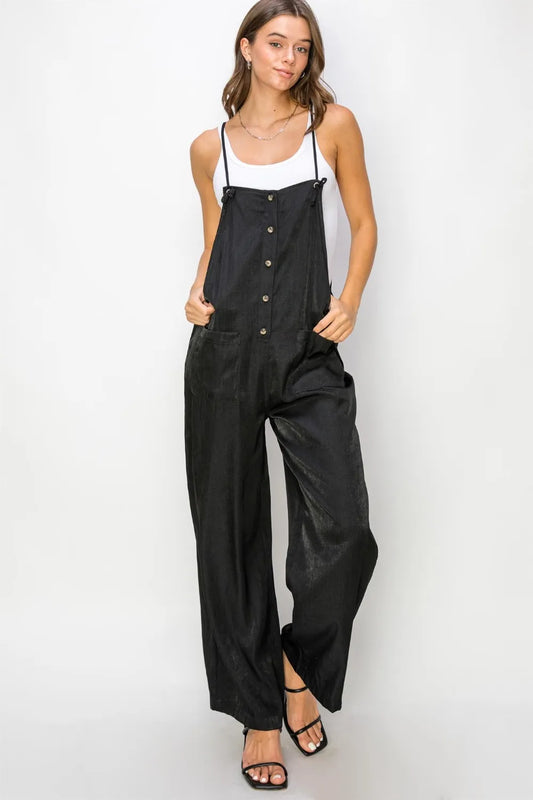 Half Button Sleeveless Straight Jumpsuit bbaa6324-9623-477c-b99a-7fa4357dfeb2-Max