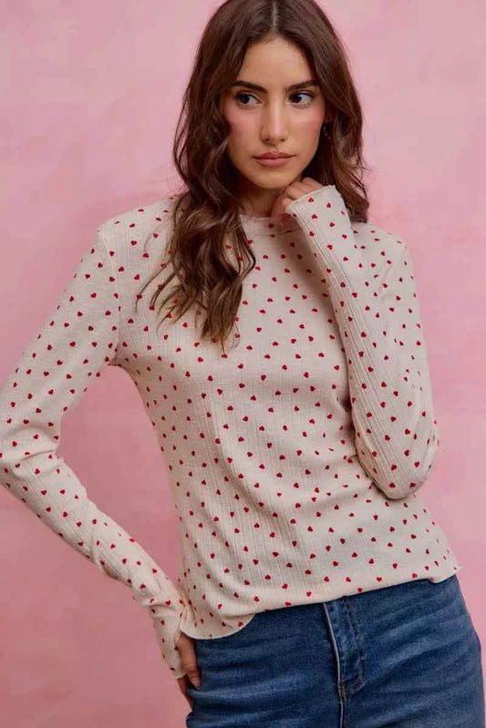 Ditsy Heart All Over Slub Rib Knit Valentine Top bbad87c0303c4a53bfade257fa845c08-Max-Origin