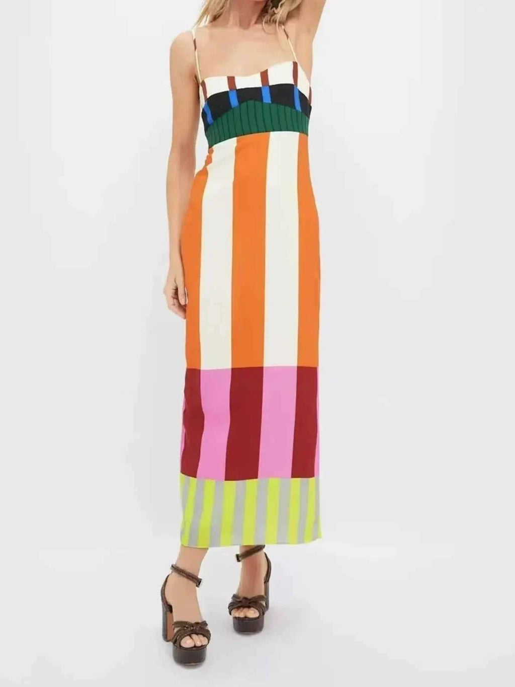 Colorful Stripe Square Neck Cami Dress bbb682aff533406c964217fac5b7d39b-Max-Origin