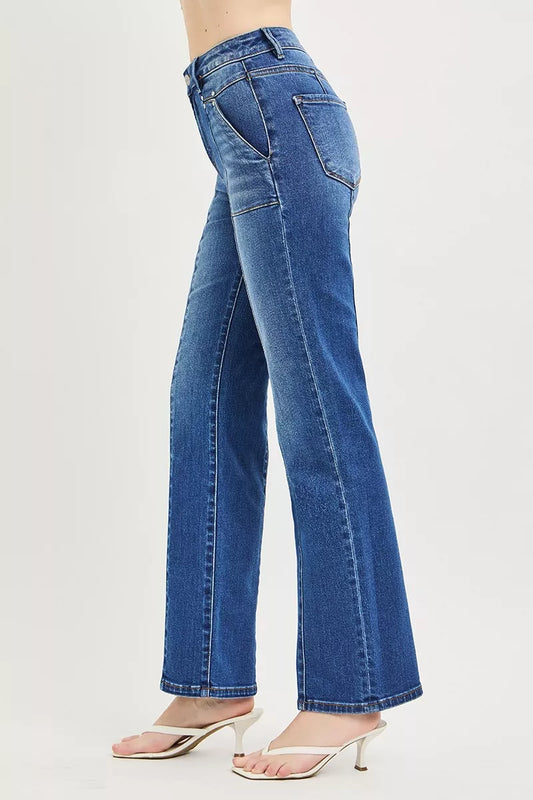 High Rise Straight Patch Pocket Seamed Jeans bbb70237-f14d-4190-bbaa-12cdfcea333d-Max-Origin
