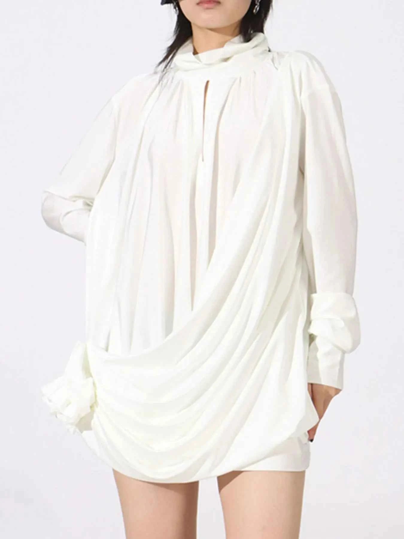 Ruched Long Sleeve Mini Dress bbc55bc2-ba15-4467-b49e-b6203e5dc415-Max-Origin