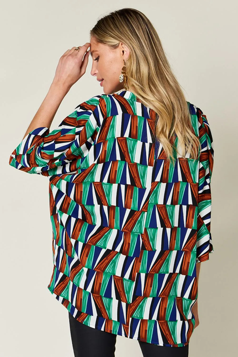 Double Take Full Size Geometric Notched Dolman Sleeve Top bbcad7a4-492c-45fd-a694-0d050e569b09-Max