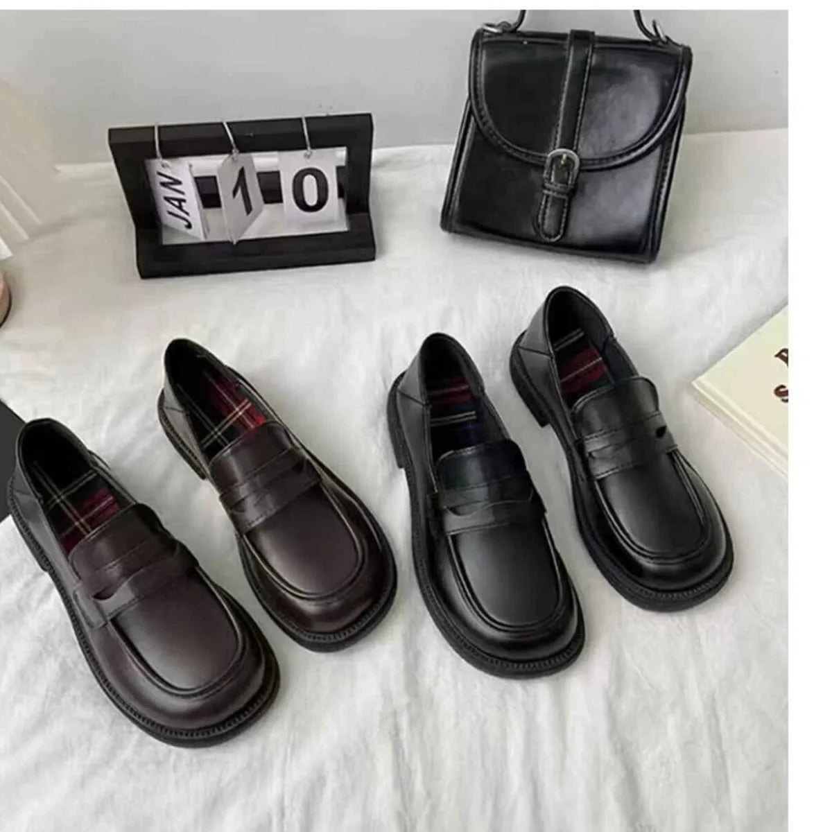 Round Toe Leather Loafers bbf5559929a24559a5891fadf8e2d7c9-Max-Origin