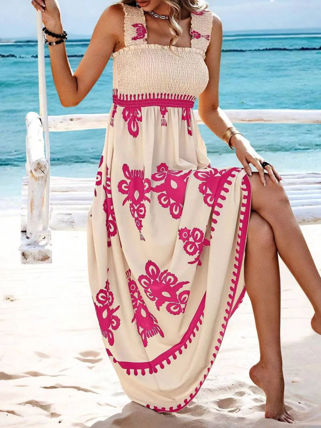Smocked Printed Wide Strap Maxi Dress bc301b4a-b468-436b-a125-34137726d159-Max-Origin