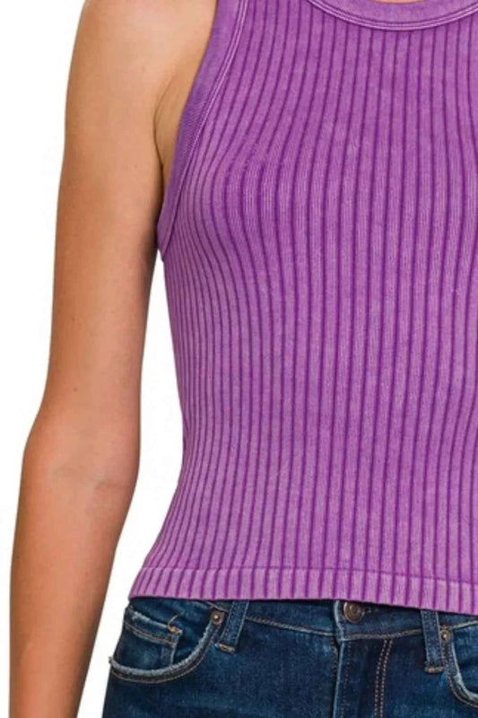 Ribbed Washed Seamless Tank Top bc78a49d-dc36-4916-99fc-6e1e41b1605e-Max-Origin