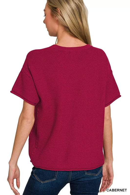 Viscose Round Neck Top & Pants Set bc91ab2c-7aa8-4a1c-abd2-389657d33568-Max-Origin