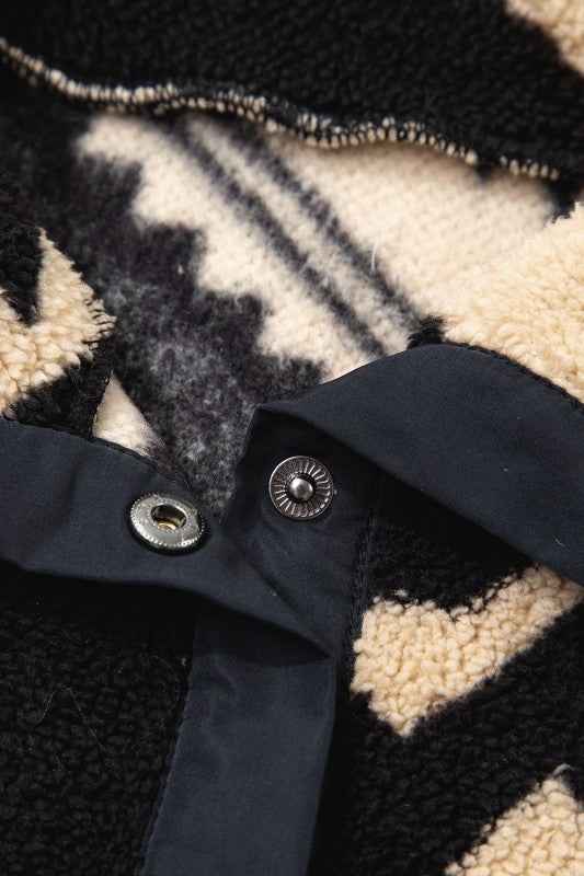 Western Aztec Fleece Half Zip Sweatshirt bc961488-03a3-40ec-9f0b-455d3b0f3345