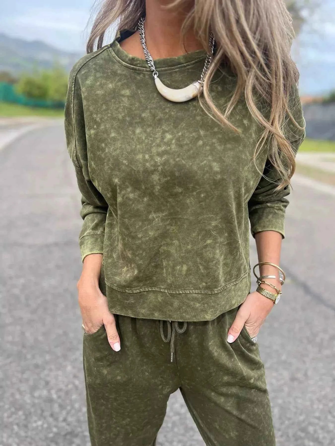 Full Size Washed Round Neck Top and Drawstring Pants Set Plus Size bc9b20c0-490d-4933-ae41-1f413f6c2167-Max-Origin
