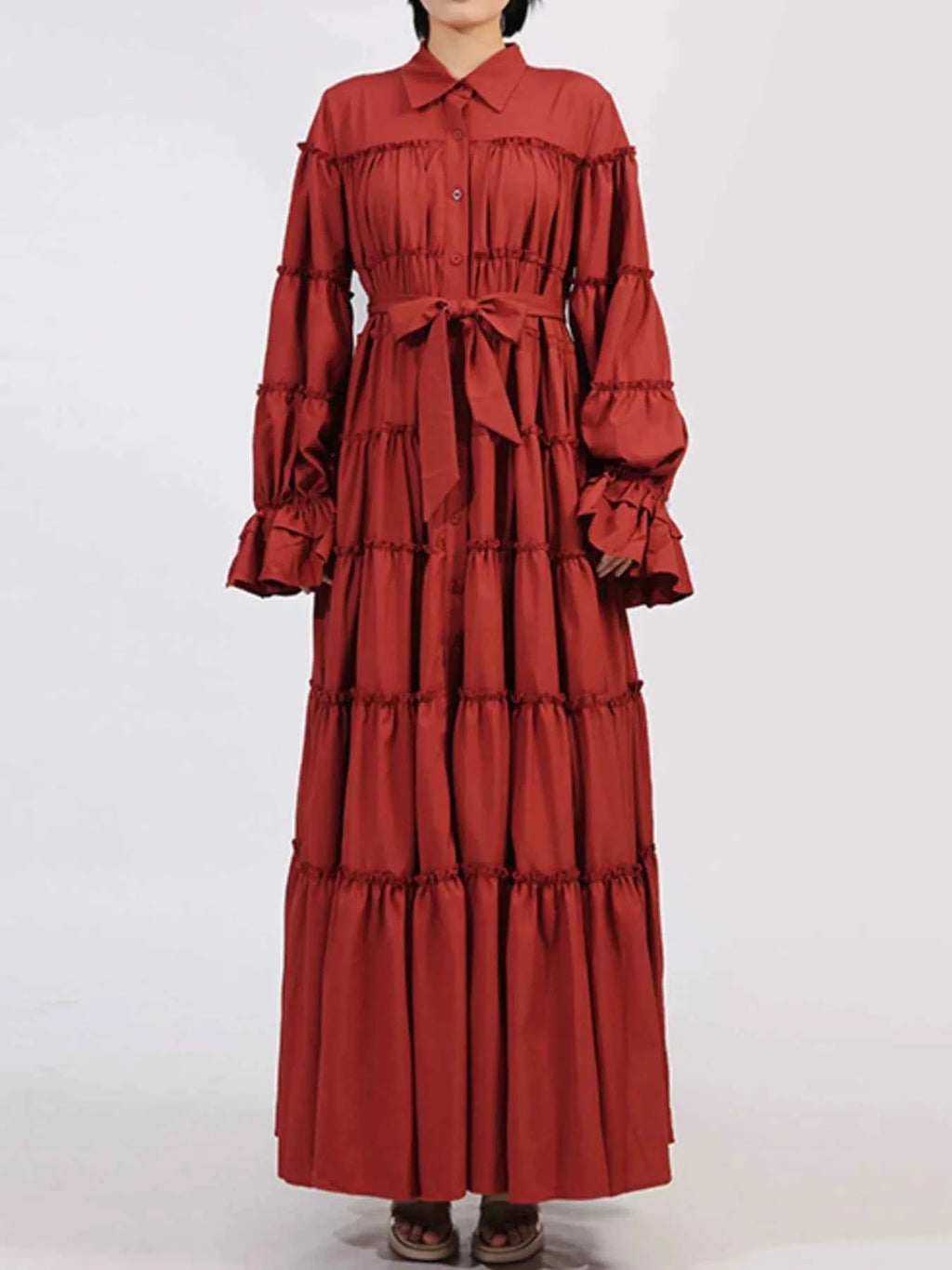 Tiered Tie Waist Maxi Dress bca7c631-b8a9-4bd4-bb90-596509e1d3b6-Max-Origin