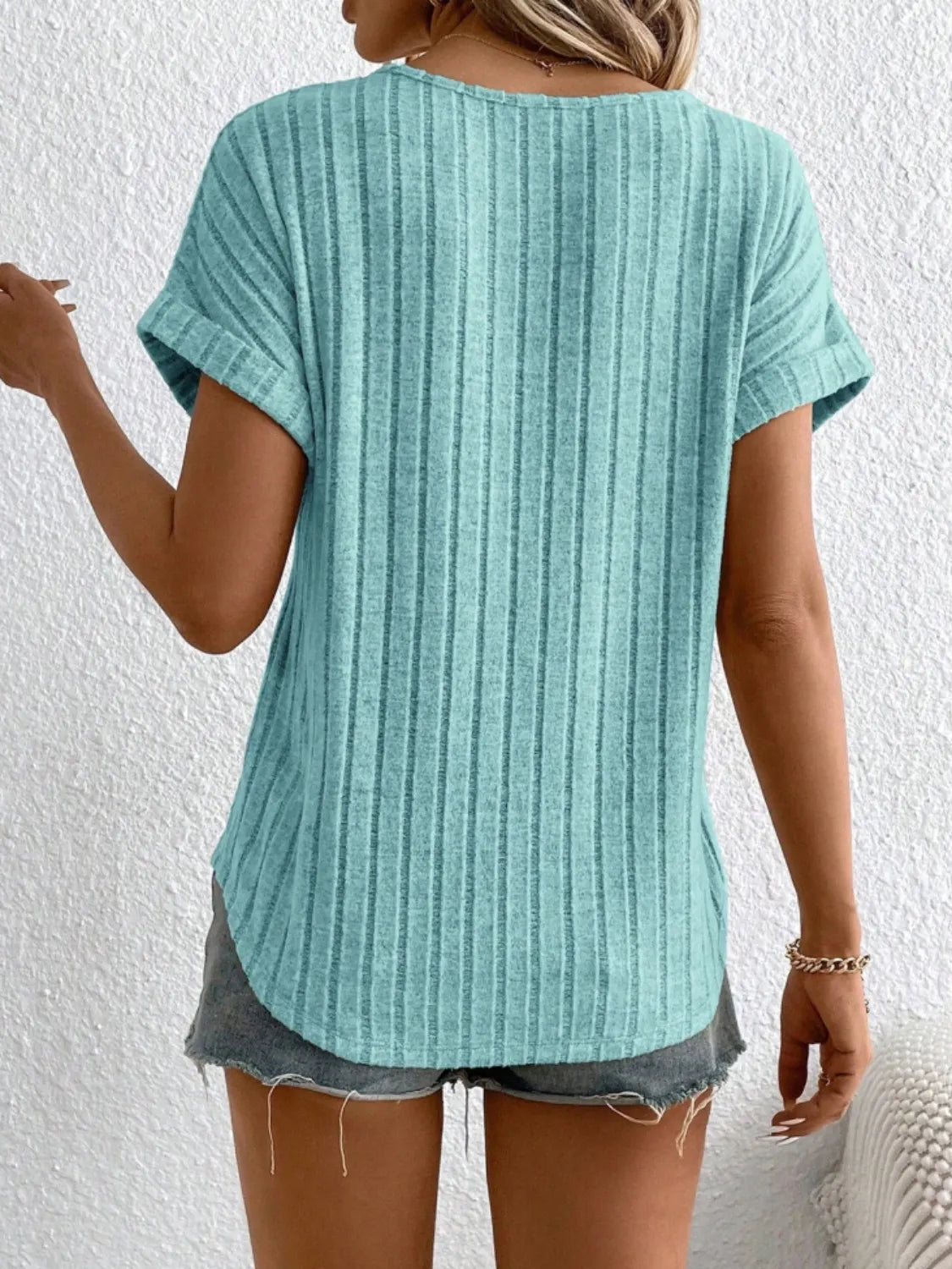 Round Neck Short Sleeve T-Shirt bcb4ae3d-88e7-4237-a8f6-e1cfcab2209d-Max-Origin