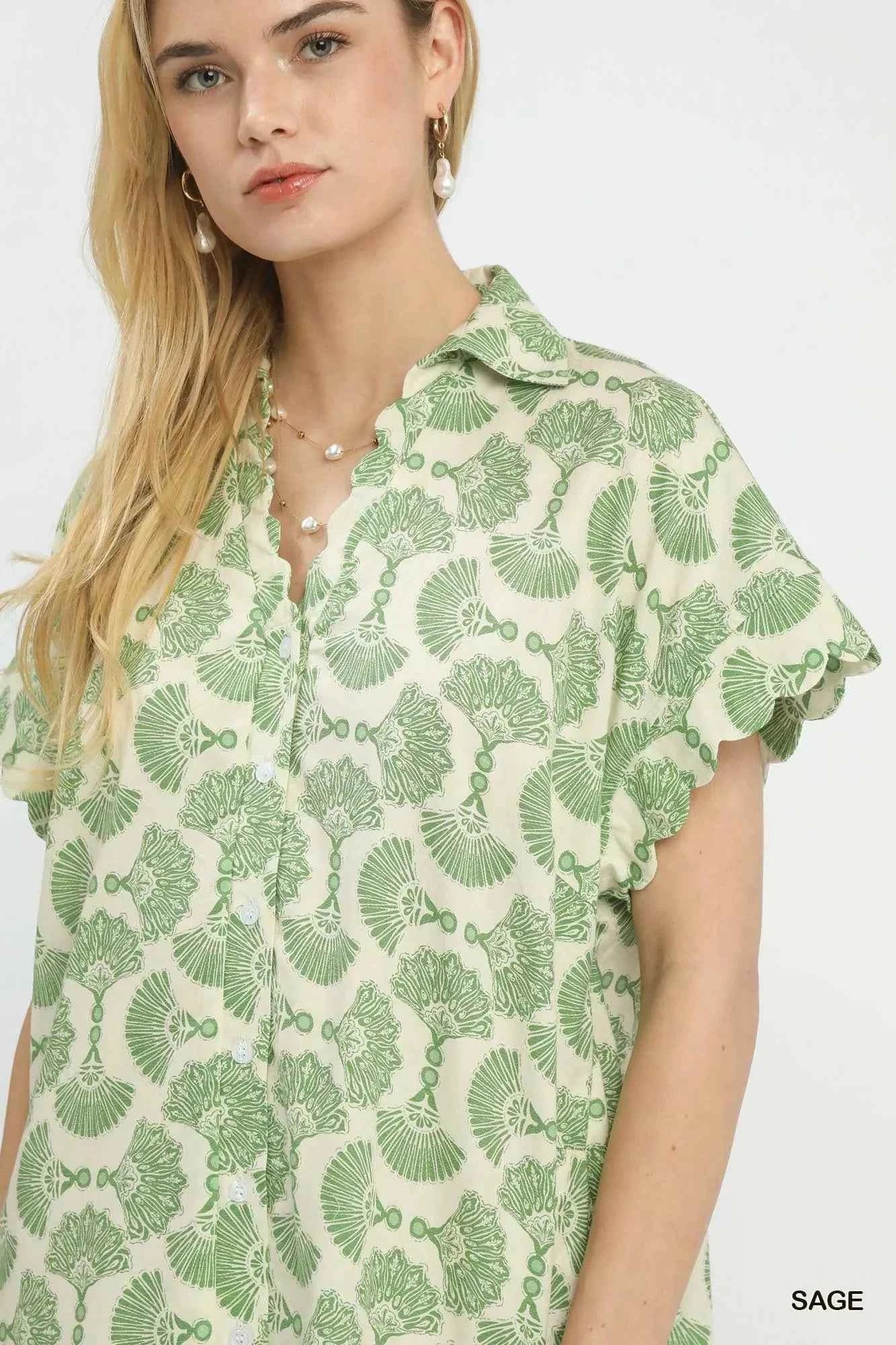 Umgee Printed Button Front Shirt Dress bcbd3f54-910c-4861-8963-4b19d3d5479d-Max-Origin