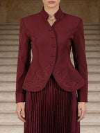 Button Up Long Sleeve Top and Pleated Skirt Set bccb1921-f2b2-4b9a-8a5d-3543019d8924-Max