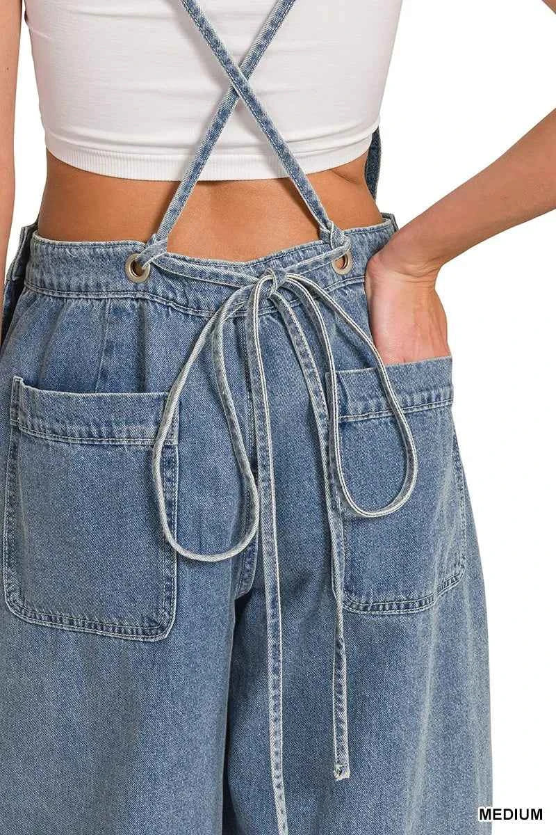 Zenana Denim Medium Washed Wide Leg Overalls bce5f65bf3d147d39d9f2f44dc20b222-Max-Origin