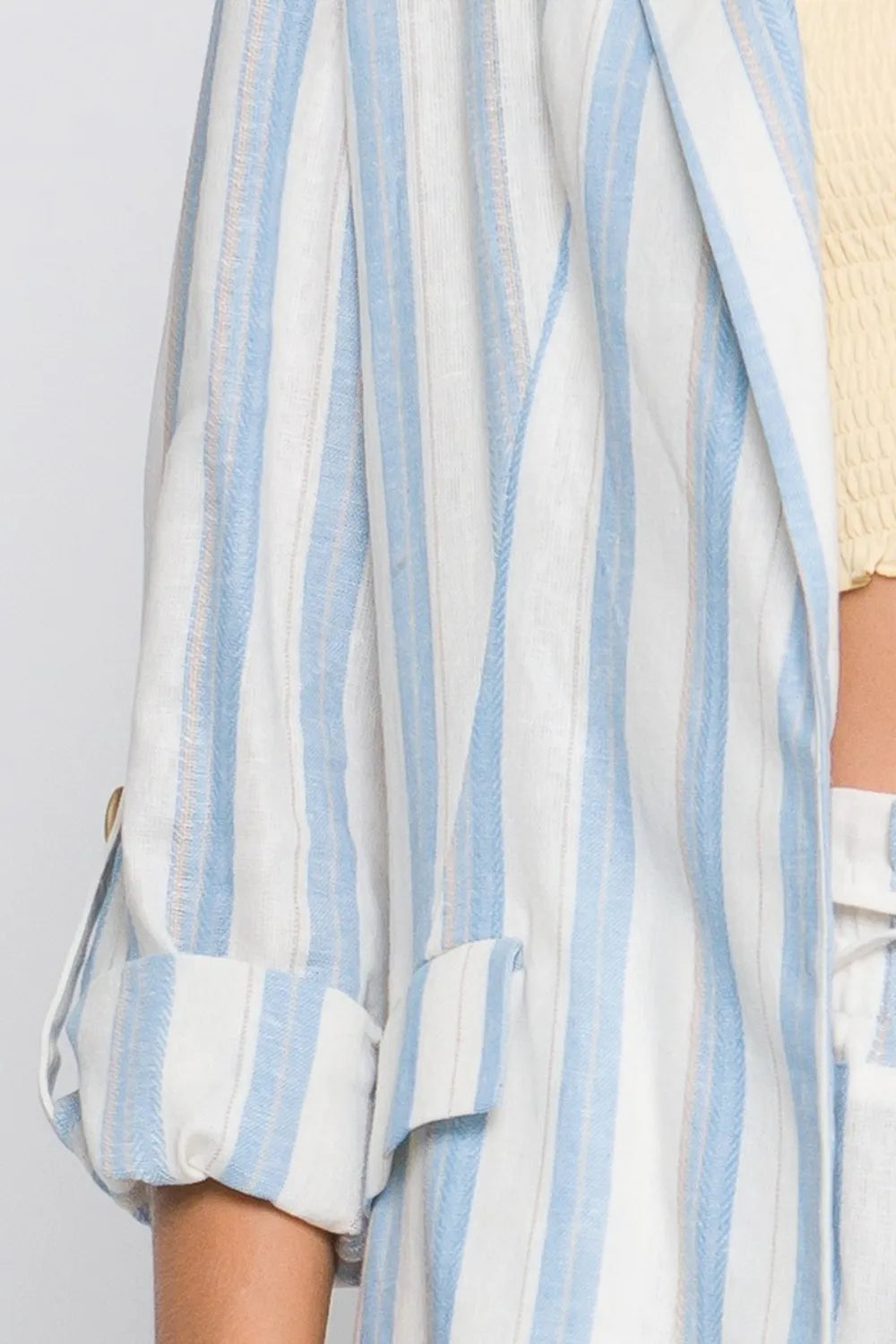 Love Tree Linen Woven Striped Blazer bd04fbd2-62c2-4b00-919a-90e291d78c1a-Max