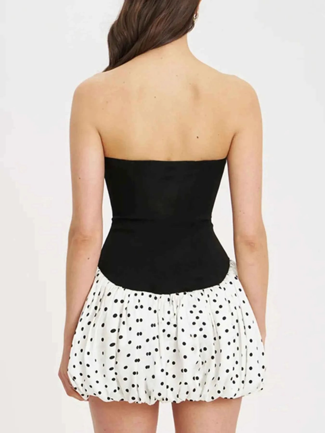 Sweetheart Neck Polka Dot Tube Mini Dress bd1d1862-05f4-4117-a063-0cfa0927865d-Max-Origin