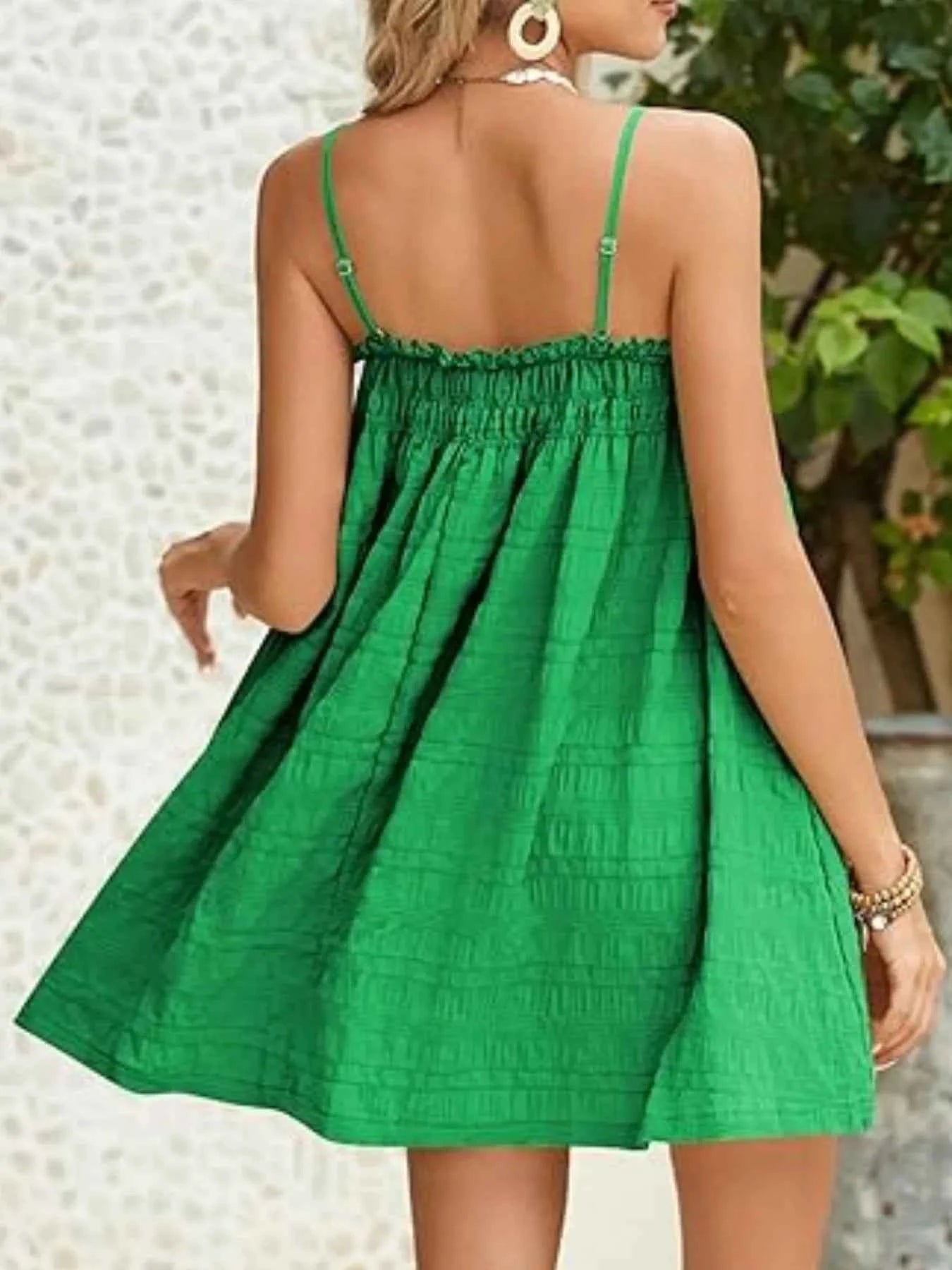 Frill Textured Mini Cami Dress bd635b27-858a-4ab3-aaa1-83c81ed71b63-Max-Origin