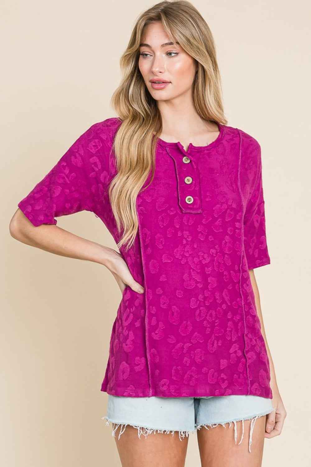 BOMBOM At The Fair Animal Textured Top bd86ac01ecad49ef8feab01086eb3037-Max