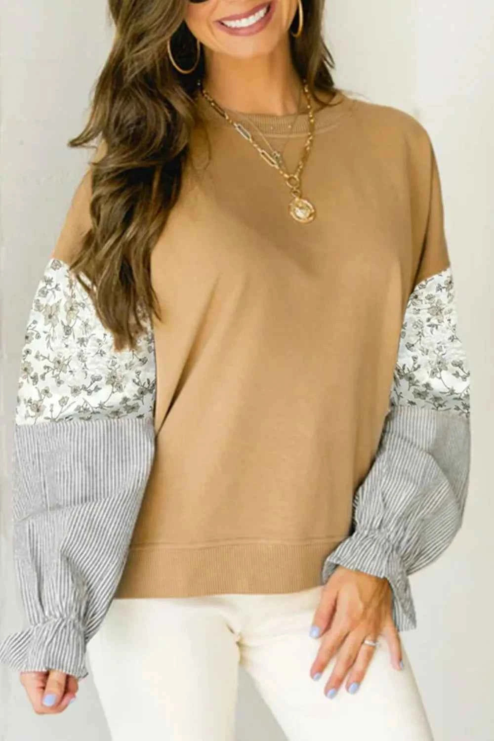Color Block Long Sleeve Sweatshirt bd8b58fe-5a3f-469e-93ac-5fd8ca722061-Max-Origin