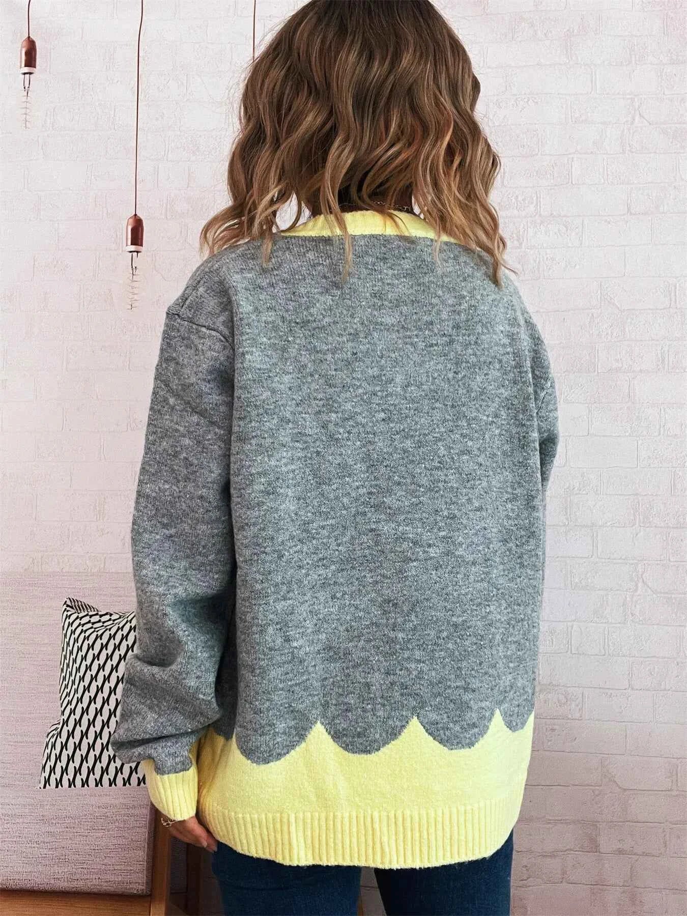 Button-Front Contrast Trim Cardigan bd8f4f738a7f45c8a3781eba3880f2d2-Max-Origin