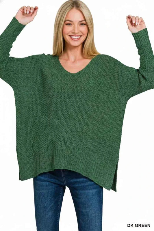 Dolman Sleeve V-Neck Sweater bd9cc441-f003-440f-b9cb-fef7c8fd608f-Max-Origin