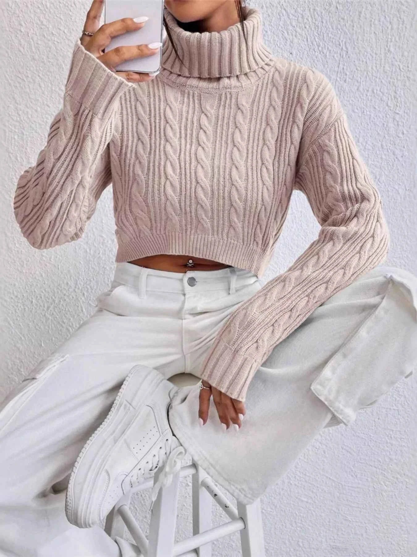 Cable-Knit Turtleneck Long Sleeve Sweater bdcb55db938b48afbf8ac799d5ae7a6b-Max-Origin