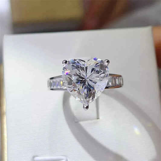 5 Carat Moissanite 925 Sterling Silver Heart Ring Silver bdd78b45-d41e-48c2-82cc-9d3a2be40c20-Max-Origin