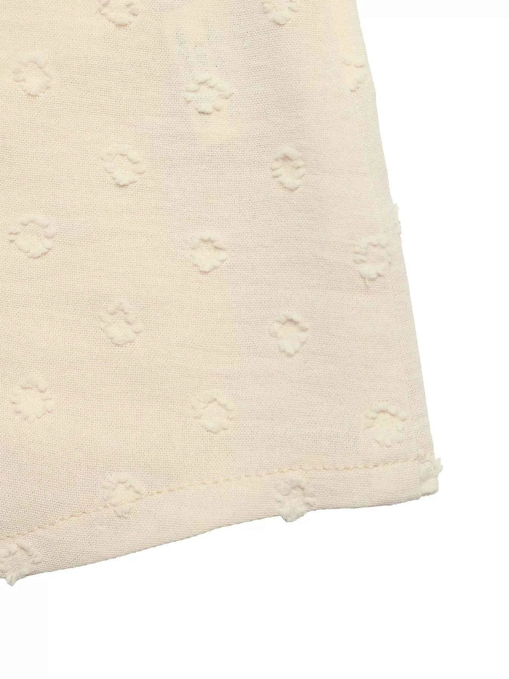 Swiss Dot Ruffled Button-Down Shirt bde74ed59a2c44d0894e7333b5bb9c9e-Max-Origin