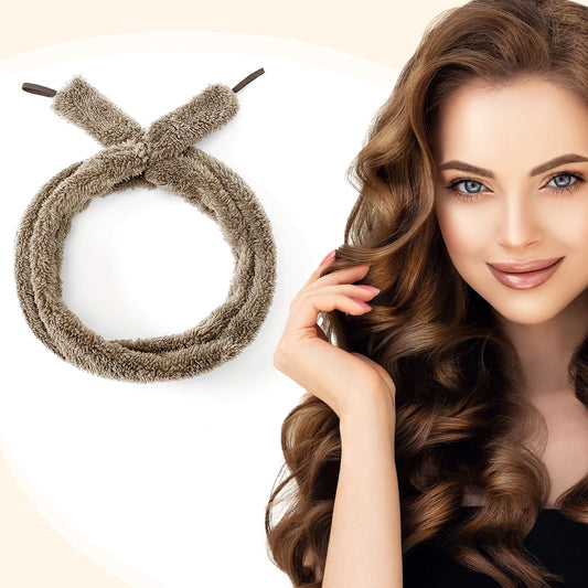 Light Brown Satin Heatless Hair Curler bdf0d346-ad23-41a5-be07-ddb14d9c3c00