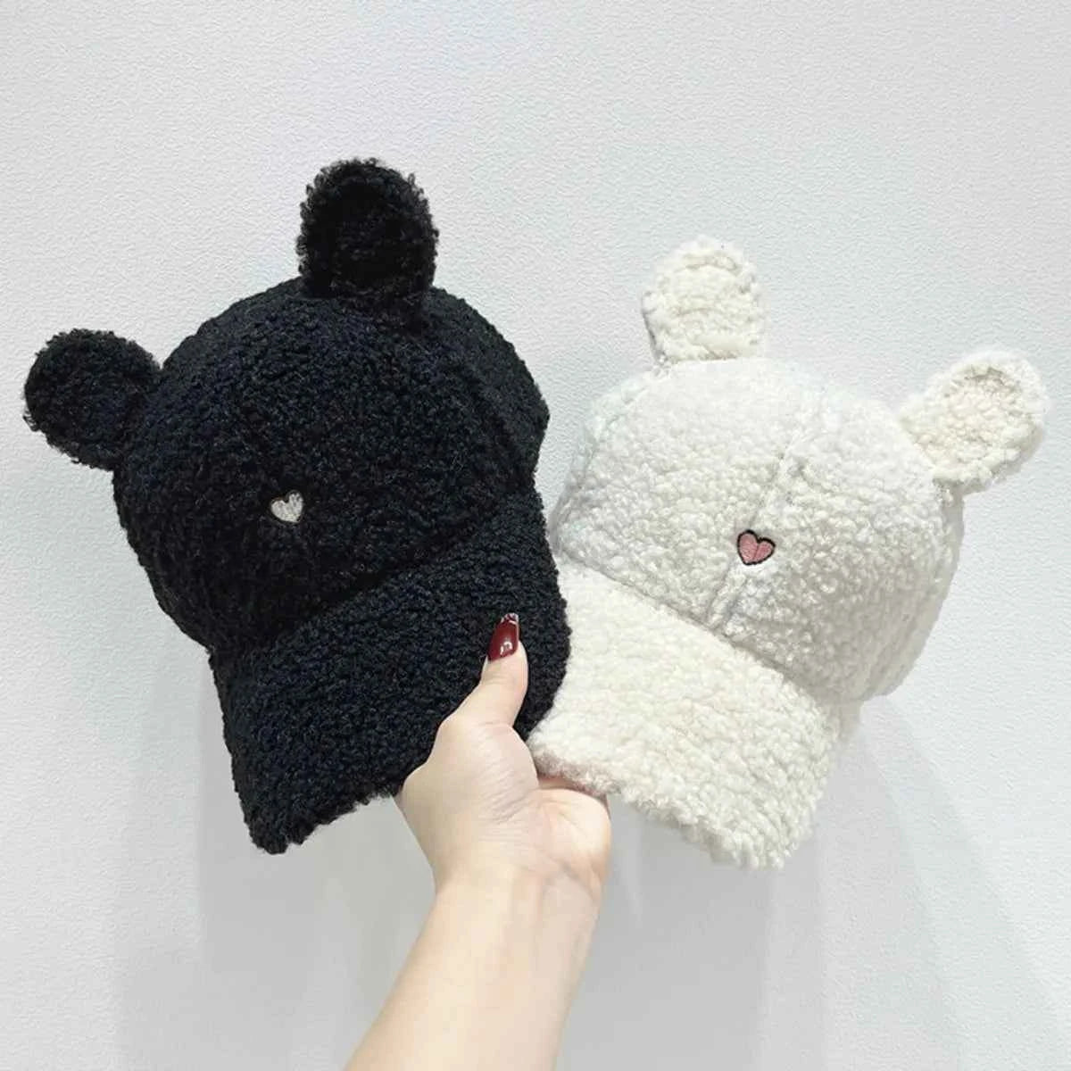 Cute Fluffy Bear Ears Winter Hat bdfa487b-3f6b-411e-80fa-ff1bad8f0cce-Max-Origin