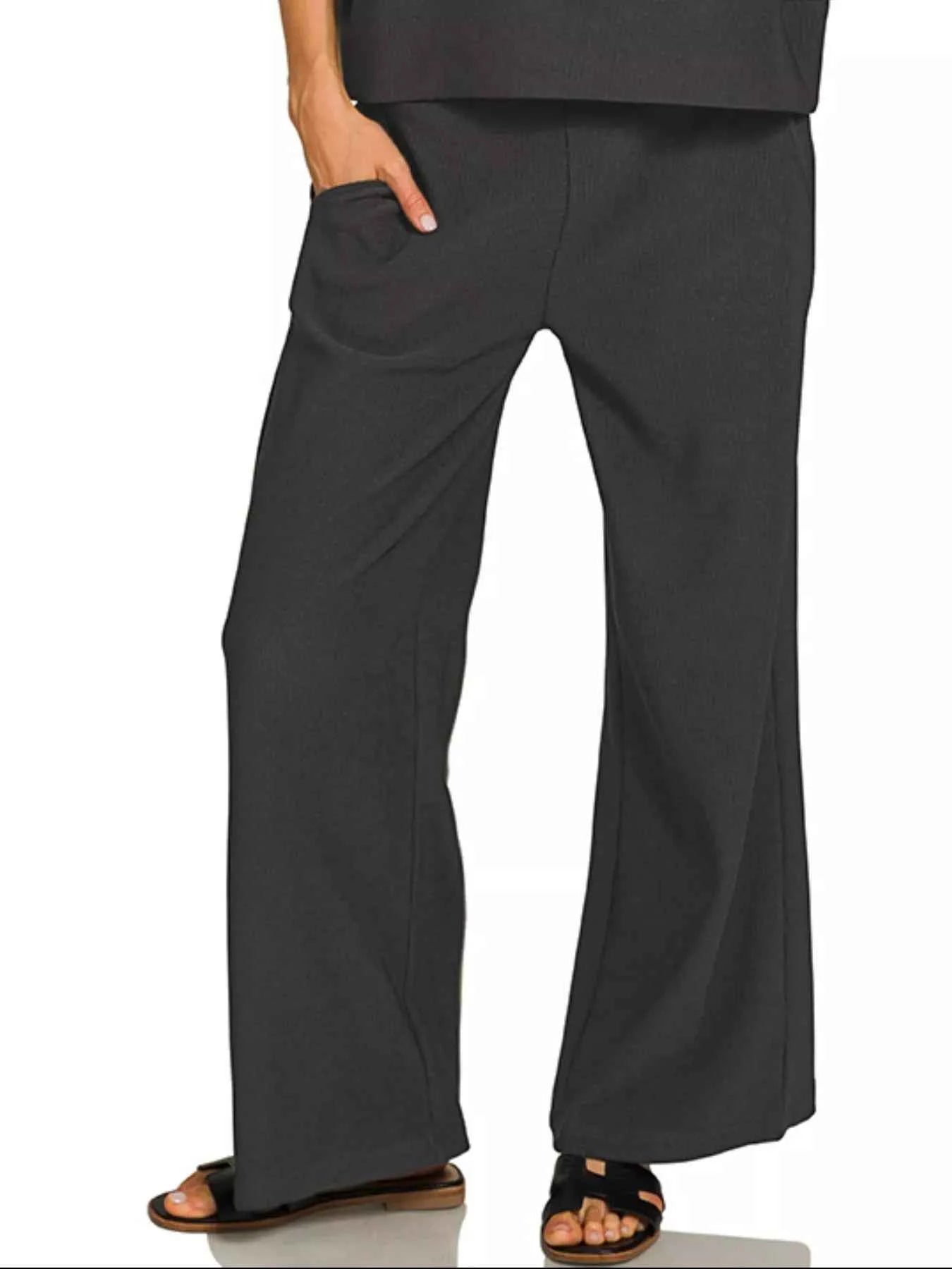 Zenana Ribbed Round Neck Tee & Pants Set be46e14c-fb44-4967-a6c7-28394f46bacd-Max-Origin