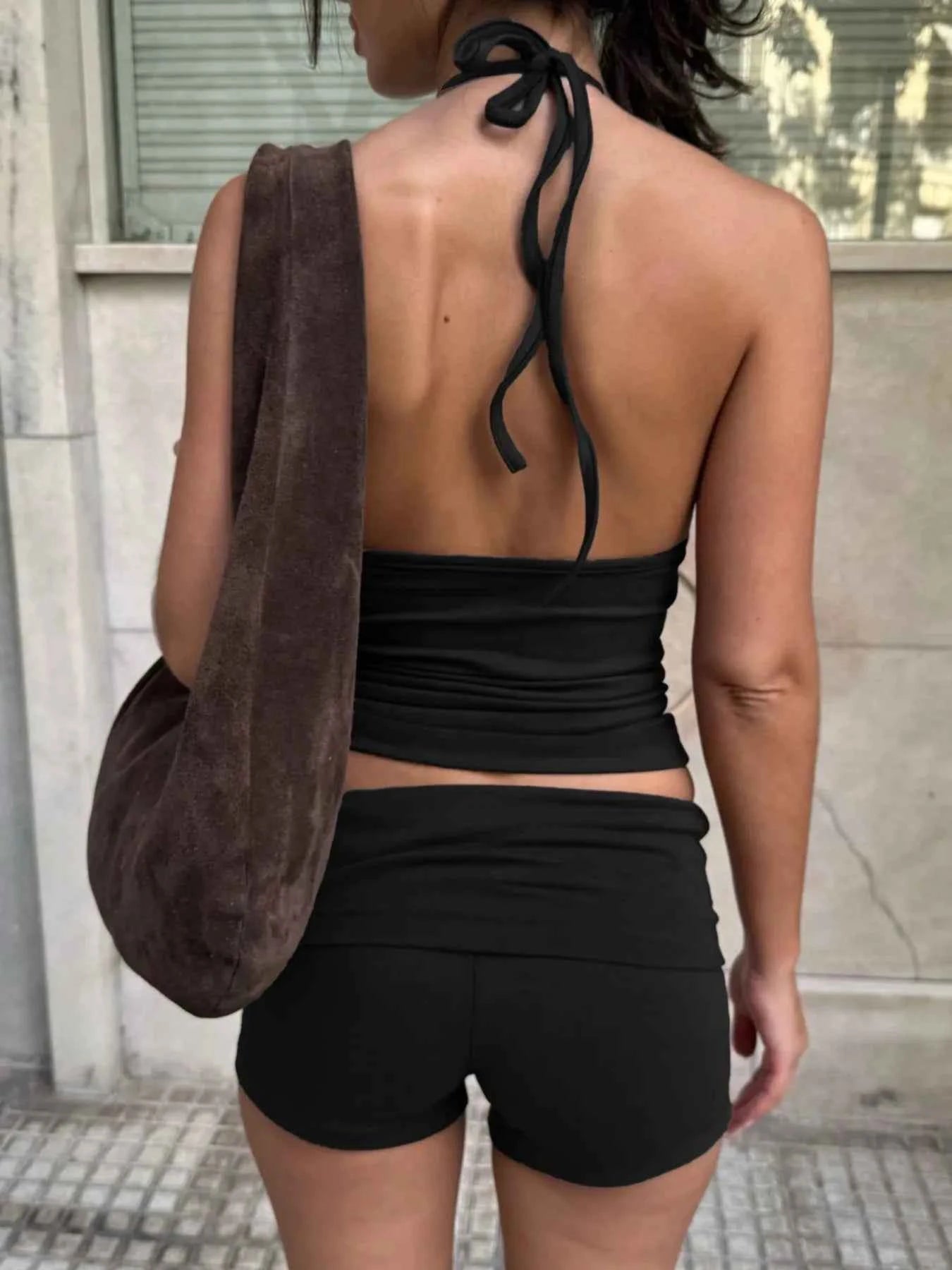 Halter Neck Cami and Shorts Set be5f9a7e-1426-4f6b-a23d-a3bbcde94be0-Max-Origin