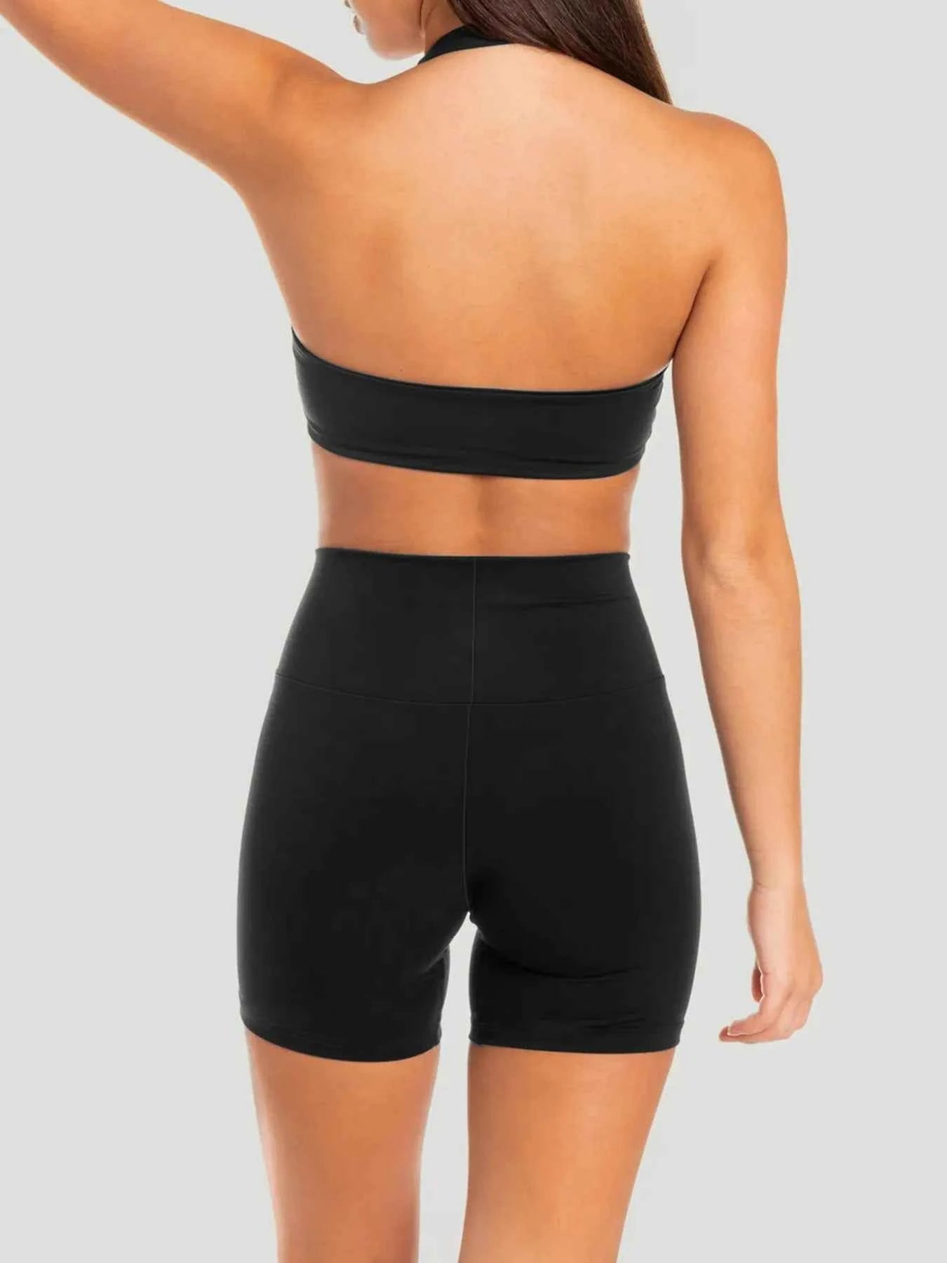 Halter Neck Cami and Shorts Active Set be6648d437c74ff2b9c3018331407121-Max-Origin