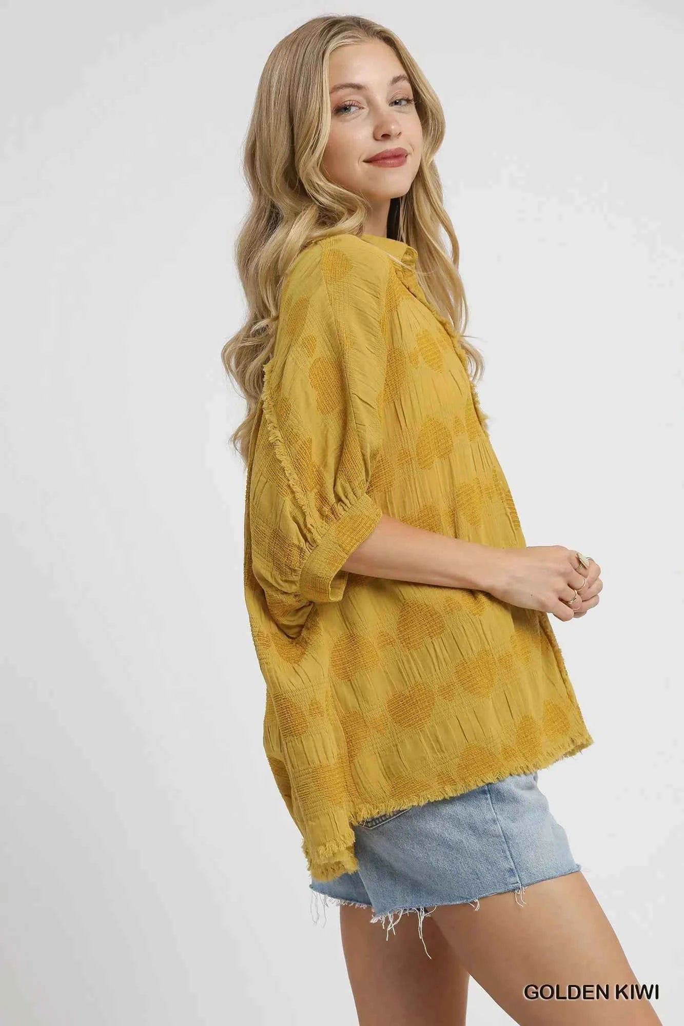 Umgee Jacquard Heart Collared Shirt beb44d7d-dd81-4d0c-810b-a7b76279733d-Max-Origin