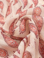 Paisley Print Frill Tie Neck Long Sleeve Blouse bec71d6b142b492e948fa56425f80a66-Max-Origin