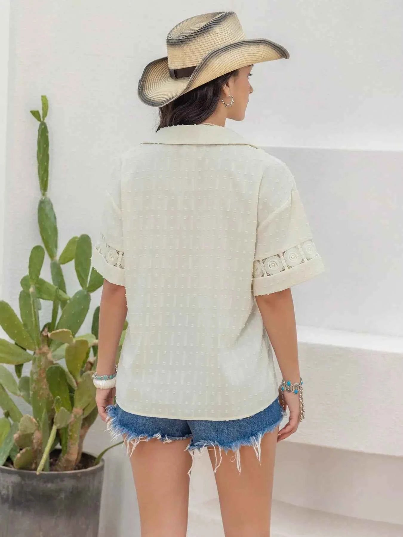 Collared Neck Half Sleeve Shirt bec8a392-cd6c-473c-9f64-0d23699d73c7-Max-Origin