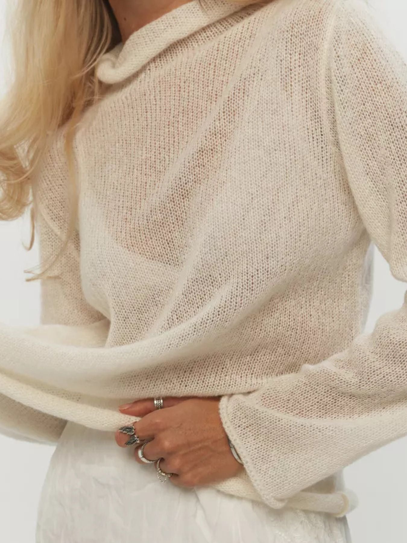 Mock Neck Long Sleeve Sweater Apricot One Size bece8a21-5848-4d1f-a726-94401f32ce8f-Max