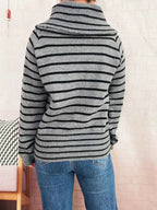 Striped Turtleneck Long Sleeve Sweater bed9628d62044fd1941674caff1e7c60-Max-Origin