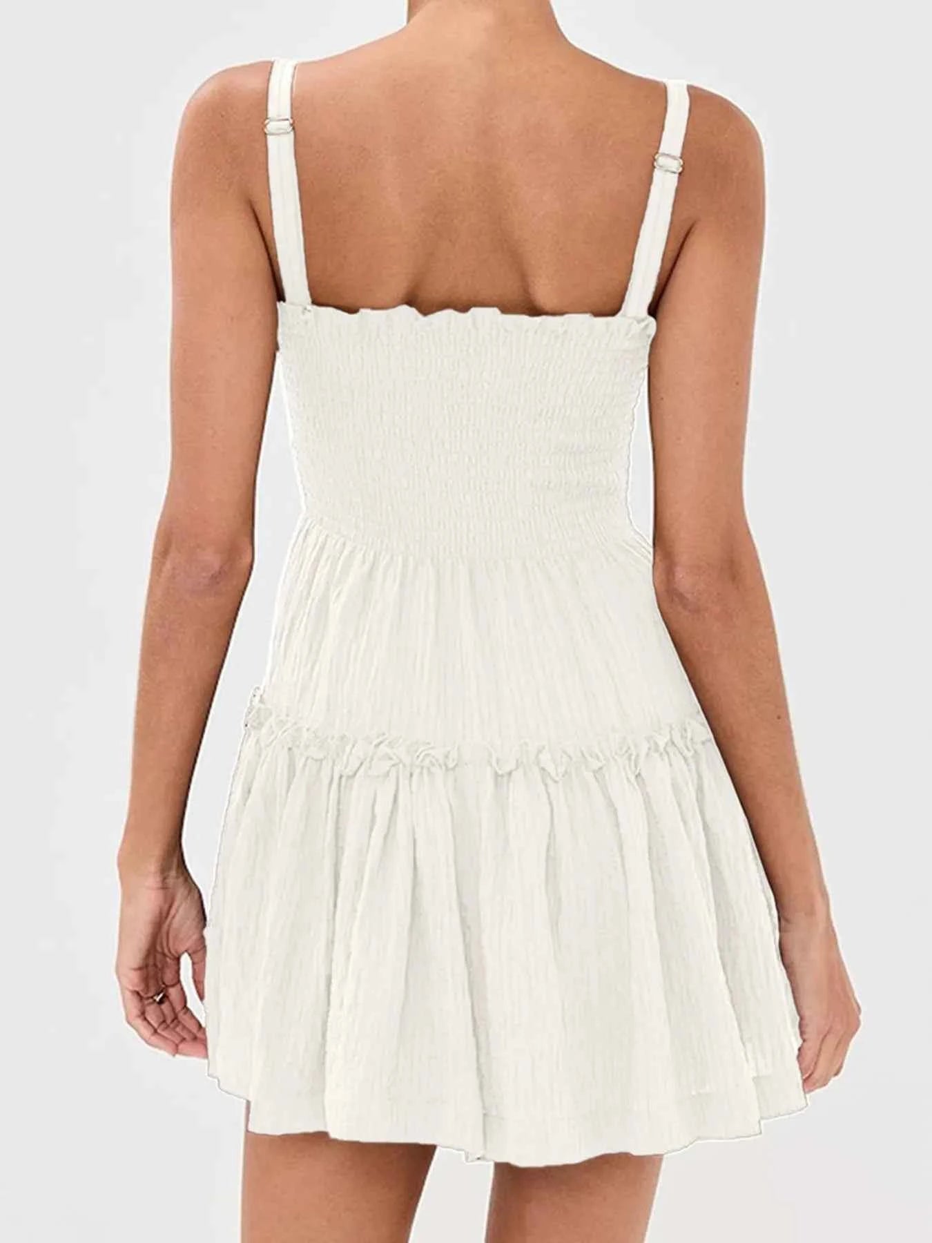 Smocked Frill Cami Mini Dress bed99dc182ed4619bcbe0dee47cd93b0-Max-Origin