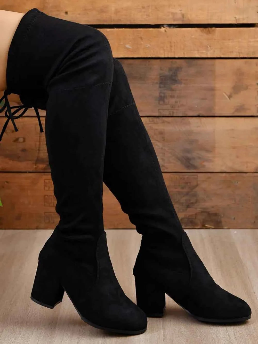 Round Toe Block Heel Boots bf16c741-f777-4b66-b7a8-52d475c1689e-Max