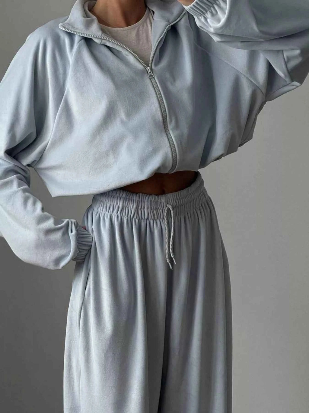 Zip Up Long Sleeve Outerwear and Pants Set bf2876e801bc4dfb816783e7ddd3d9f9-Max-Origin