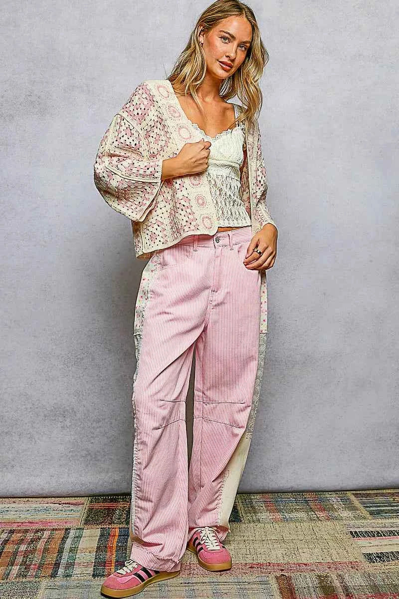 POL Open Front Crochet Cardigan with Granny Square Pattern bf428eb8-fcdb-4e7e-bcb2-25b03715d46a-Max-Origin