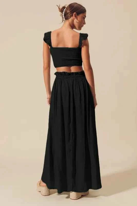 SO ME Smocked Top and Flowy Maxi Skirt Set bf63788b-78c3-4399-94aa-e2faa2de79f5-Max-Origin