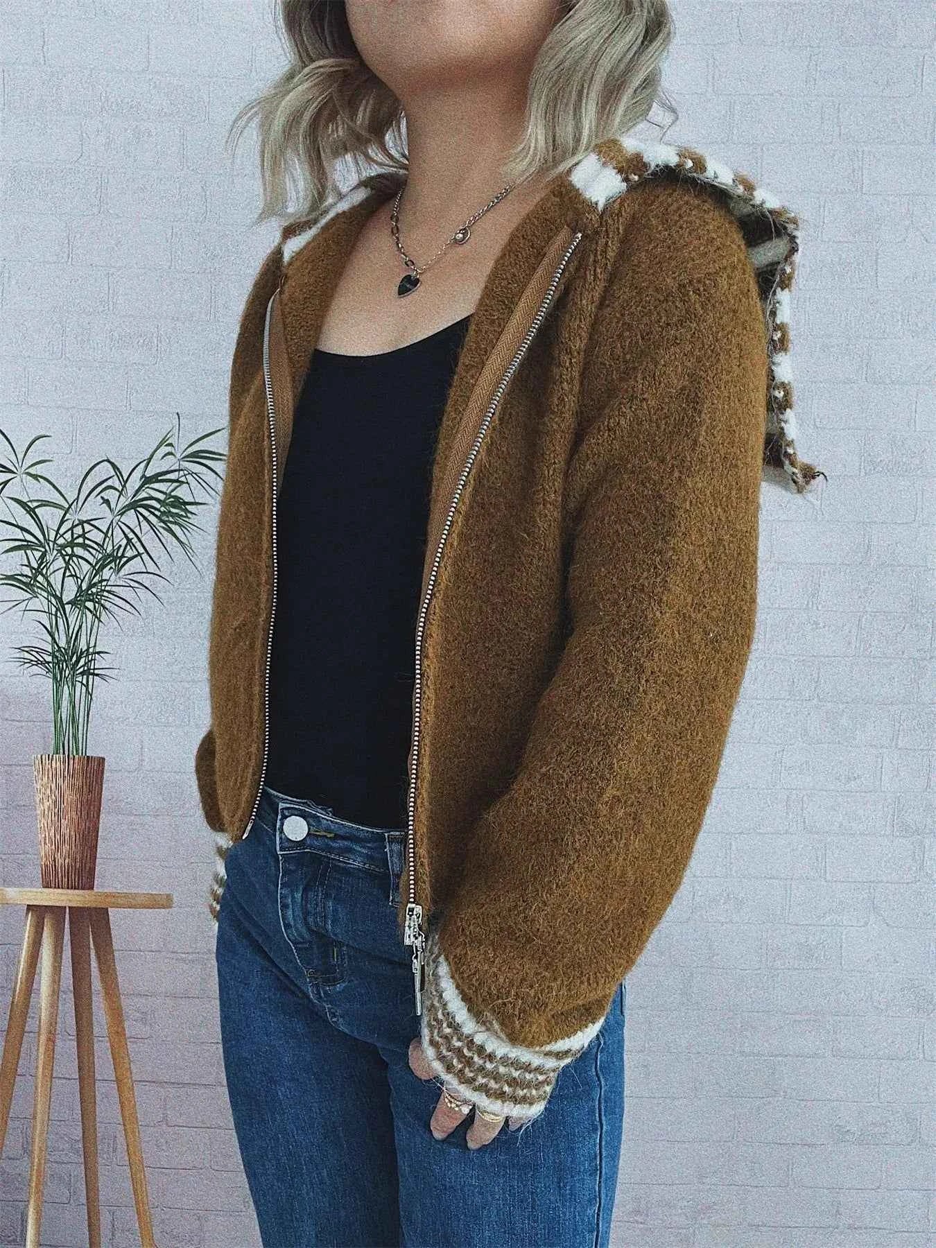 Striped Zip-Up Cardigan bf6675c6a52b45d3b53b95ba2c2527b2-Max-Origin