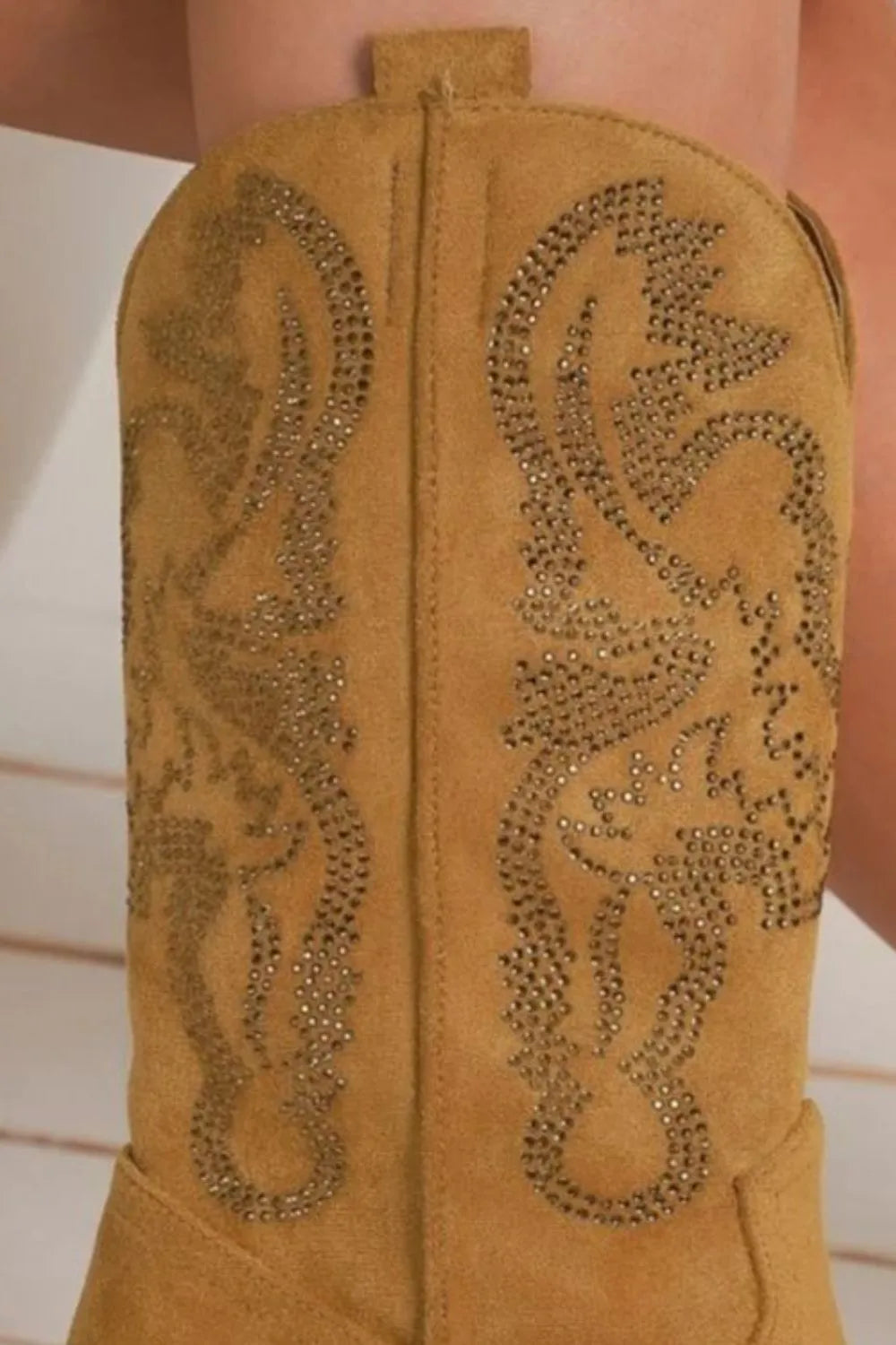 Beast Fashion Rhinestone Detail Point Toe Boots bf696f83-8d39-4b84-bdf6-ae77c9cf5e45-Max